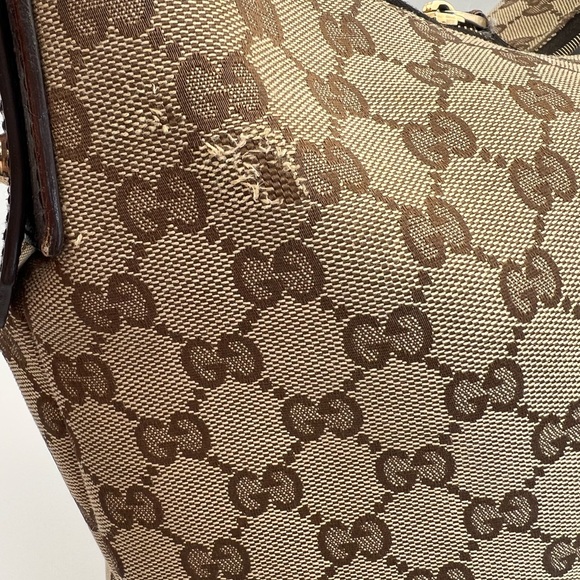 Gucci Monogram Medium Horsebit Hobo - Picture 11 of 12